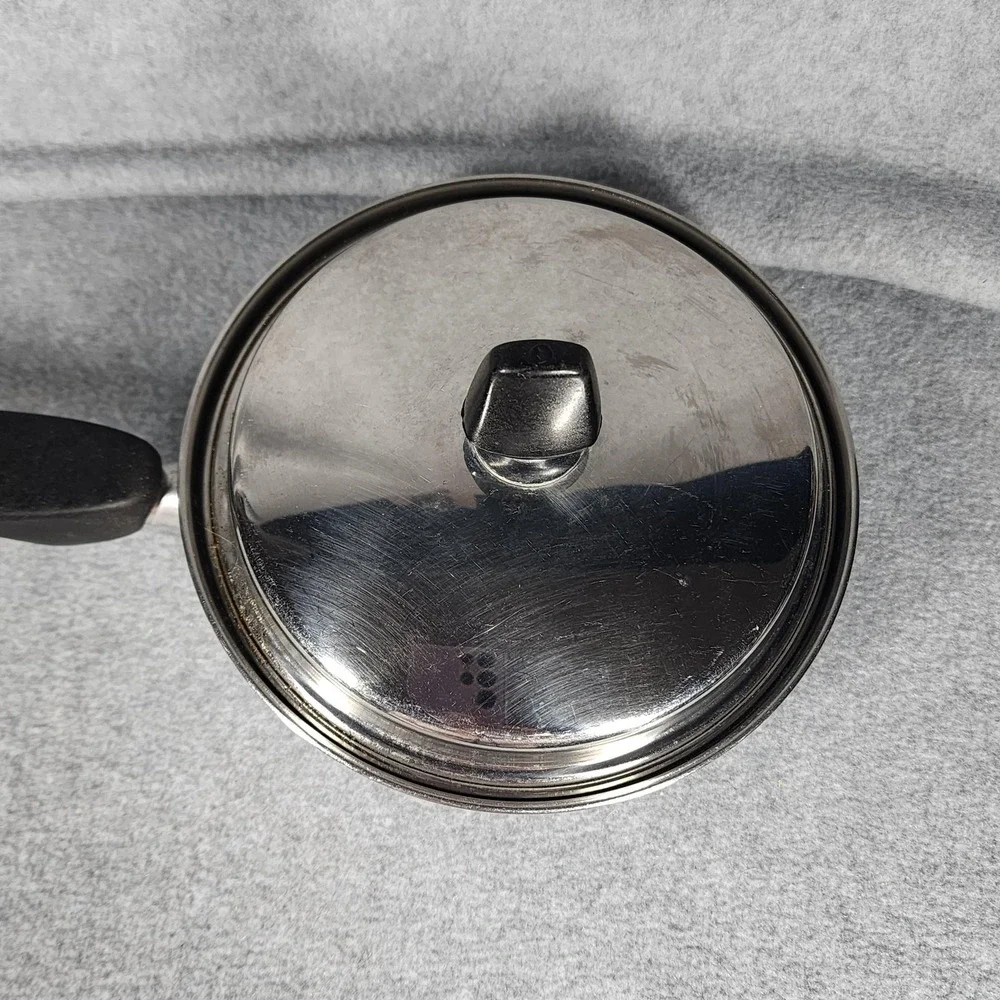 Vintage Regal 18-8 3Ply Floral Design Stainless Steel Cookware Set 5 USA
